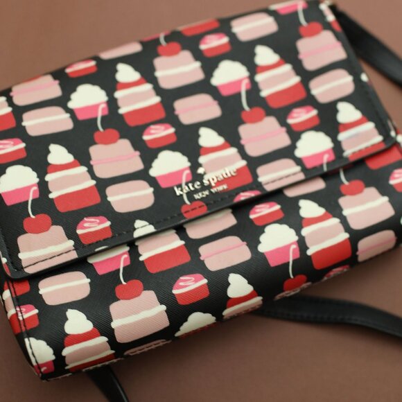 Kate Spade Pastries & Cupcakes Bag - fun print crossbody - Picture 5 of 9